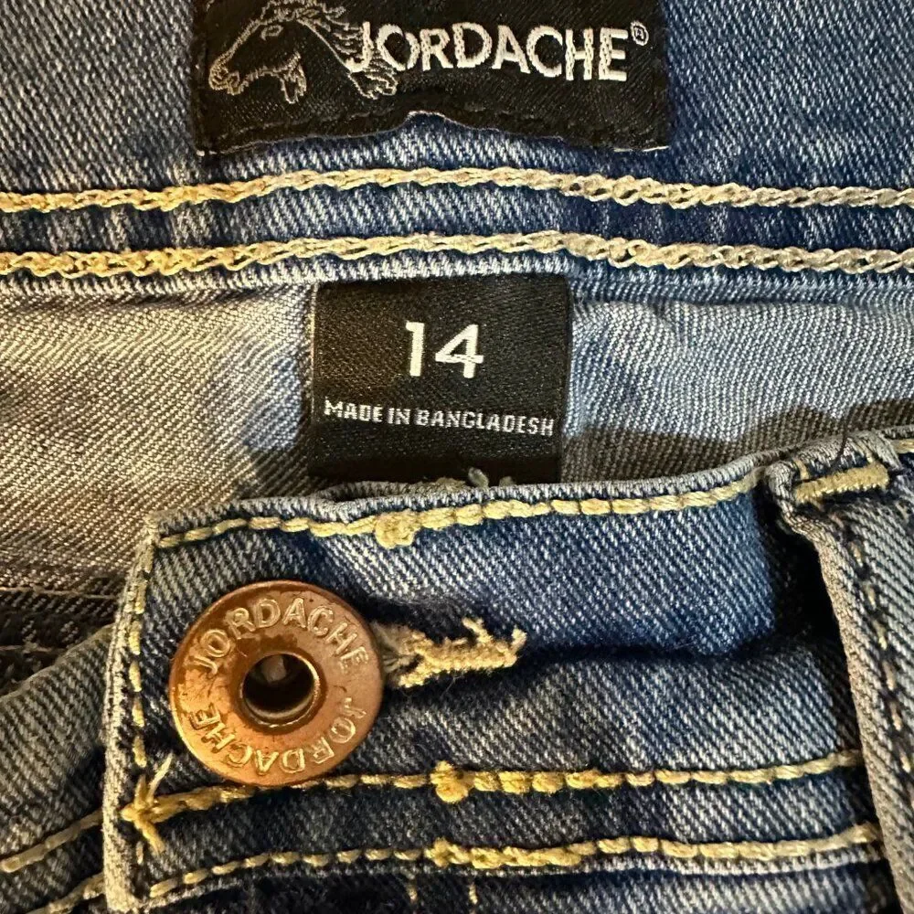 Jordache Size 13 Junior Patchwork